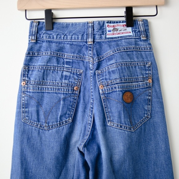 Vintage 70s Levi's Strauss & Co Sierra Humps & Saddlery High Rise Jeans 23 - Picture 10 of 16